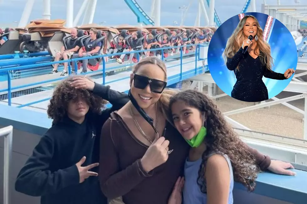 Mariah Carey's daughter Monroe sports cute pink glasses on day out