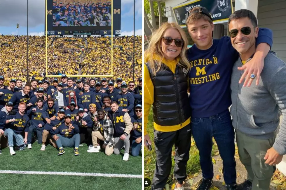 Kelly Ripa Spotted in Ann Arbor Supporting U of M Wrestling Championship