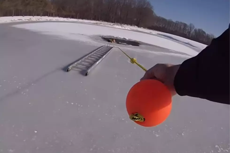 Watch: Bath Township Officers Rescue Man Who Fell Through the Ice