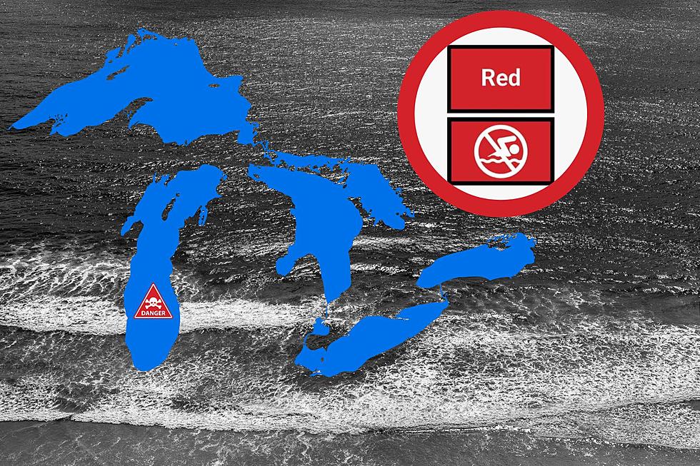 What Does a Double Red Flag Mean on Michigan Great Lakes Beaches?