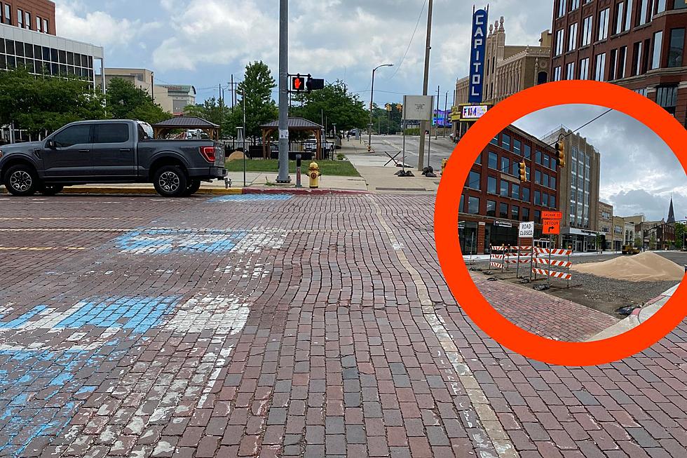 Are They Making Progress on Flint's New Saginaw St Bricks? [PICS]