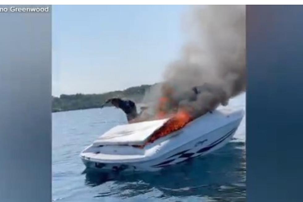 Couple Saves 2 People as Boat Goes Up in Flames on Northern Michigan Lake