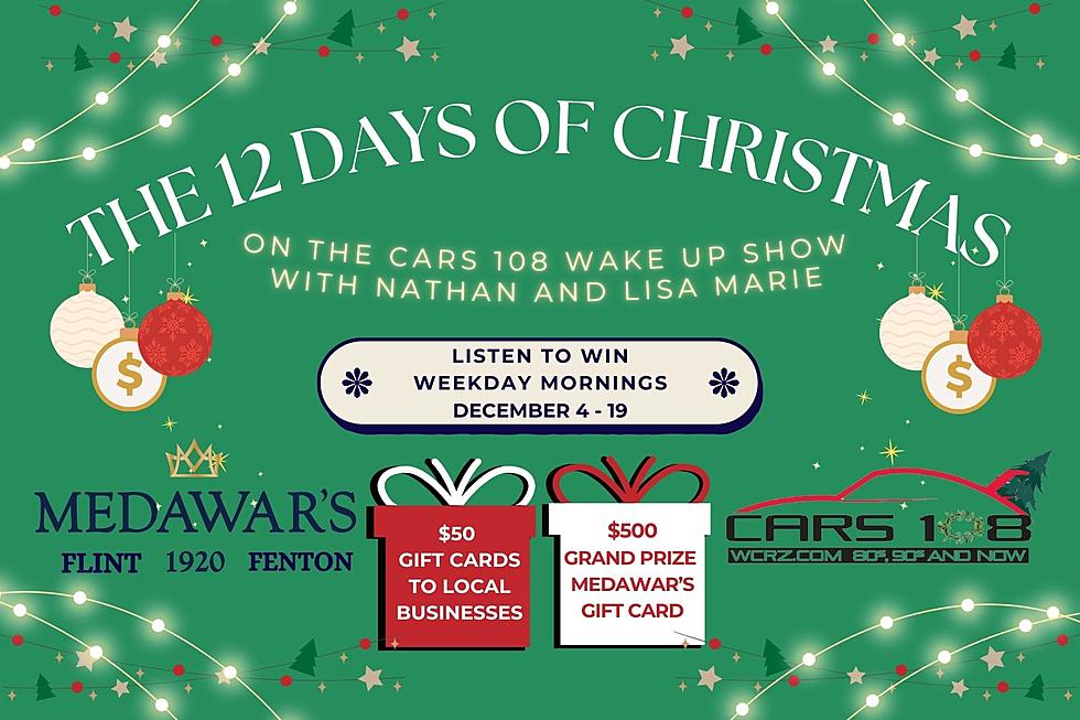 Listen to Win $50 Gift Cards with 12 Days of Christmas on Cars 108