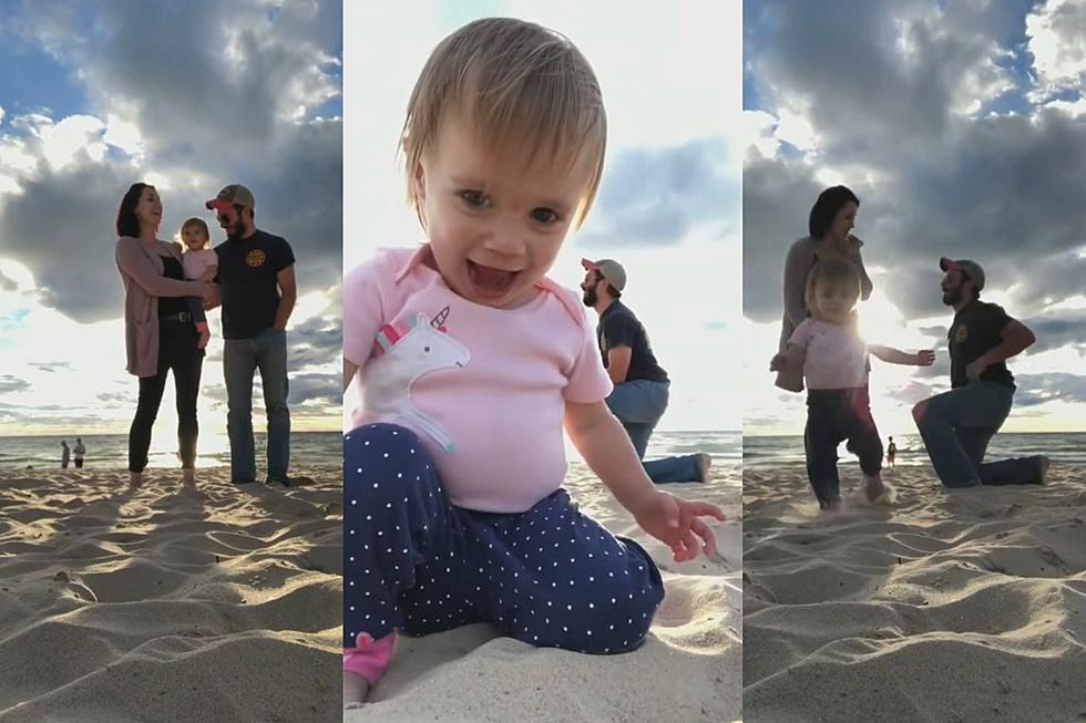 Michigan Marriage Proposal Goes Viral After Little Girl Steals Parents’ Spotlight