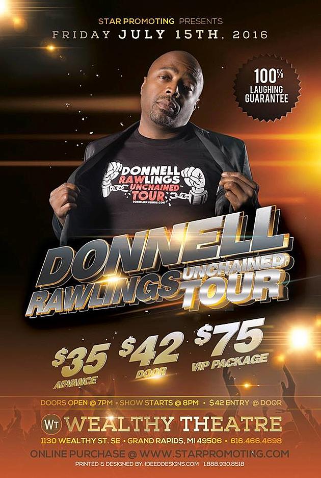 Donnell Rawlings Coming to Grand Rapids&#8217; Wealthy Theatre July 15