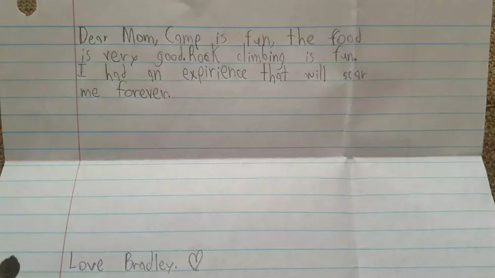 Boy Goes to 6th Grade Camp, Sends Mom Slightly Concerning Letter