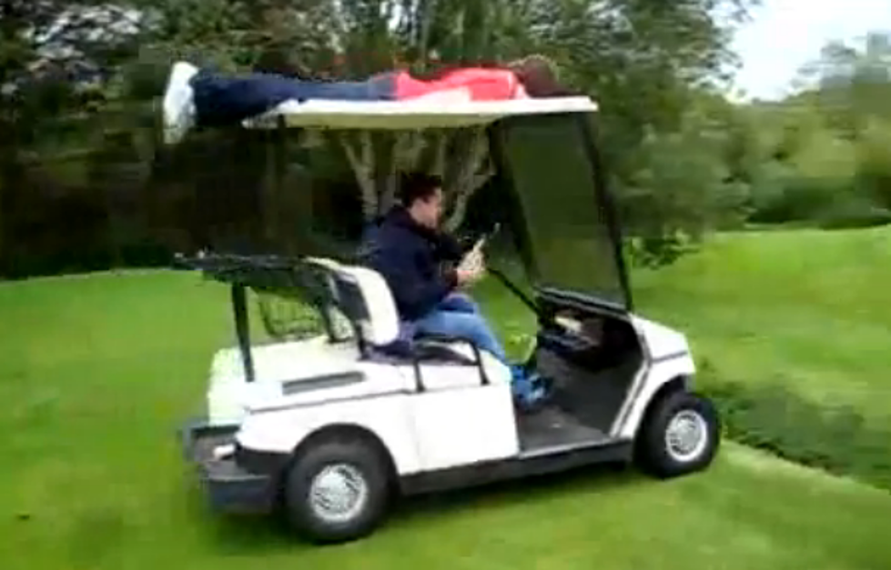 Epic Fail! Planking On A Golf Cart [Video]