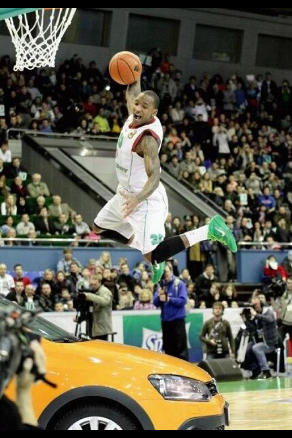 Former Miner Randy Culpepper Dunks Over A Car