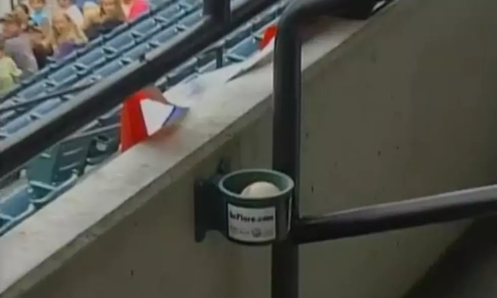 Crazy! A Foul Ball Lands In A Cup Holder [Video]