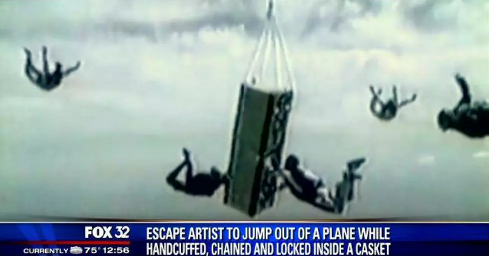 Wisconsin Man Pulls Off Locked Coffin Skydive