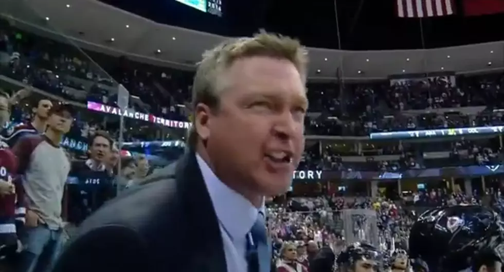 Patrick Roy Tries To Knock Down A Glass Wall During His First Game As Head Coach [VIDEO]