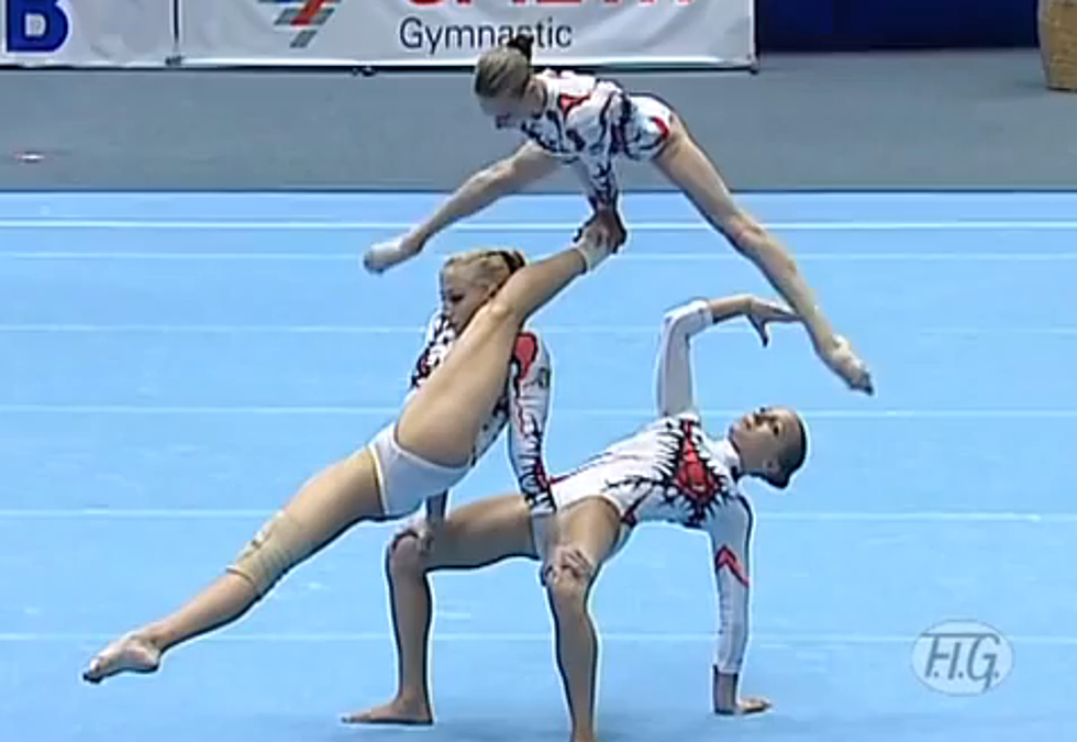 Ukrainian Gymnasts Perform Insane Zombie Like Floor Routine