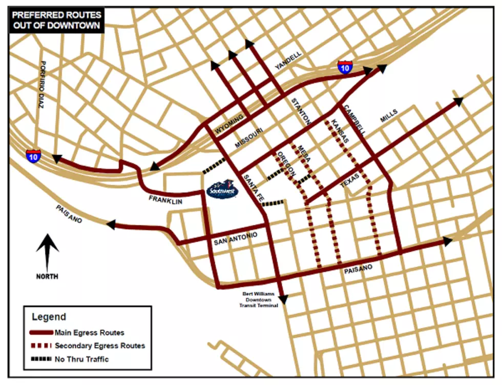 The City Of El Paso Wants You Ready For Opening Day Downtown Map