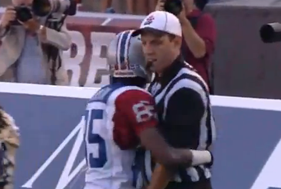 Watch Chad Johnson Hug An Official After He Scores His First CFL Touchdown