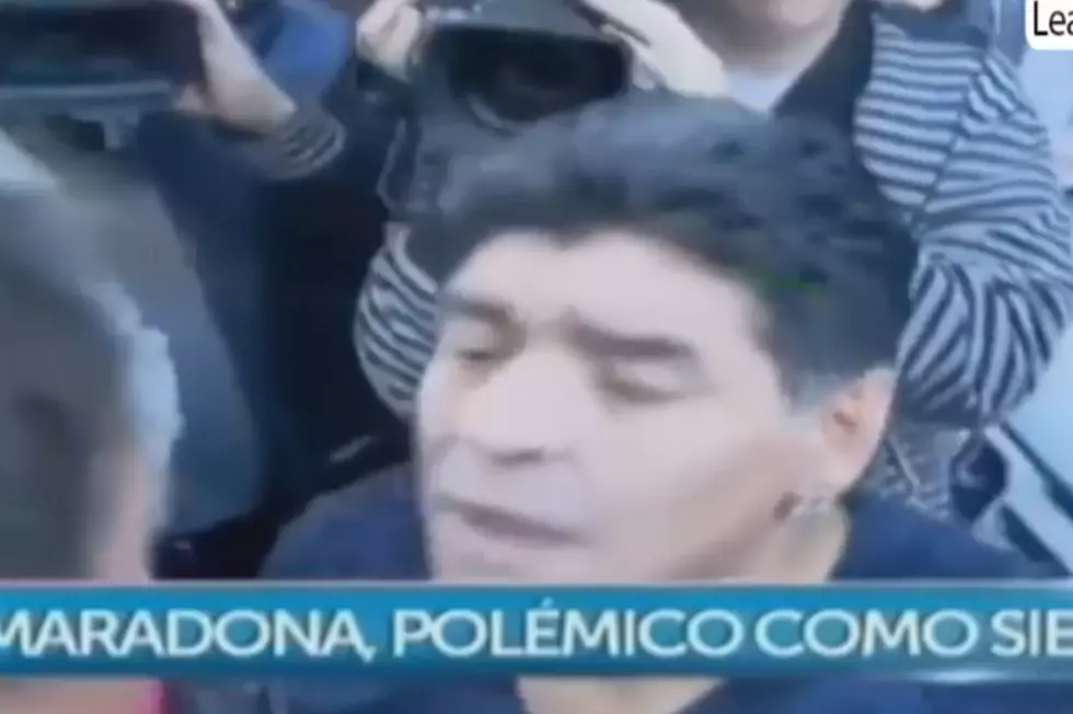 Argentine Soccer Great Diego Maradona Slaps Reporter&#8217;s Face [VIDEO]