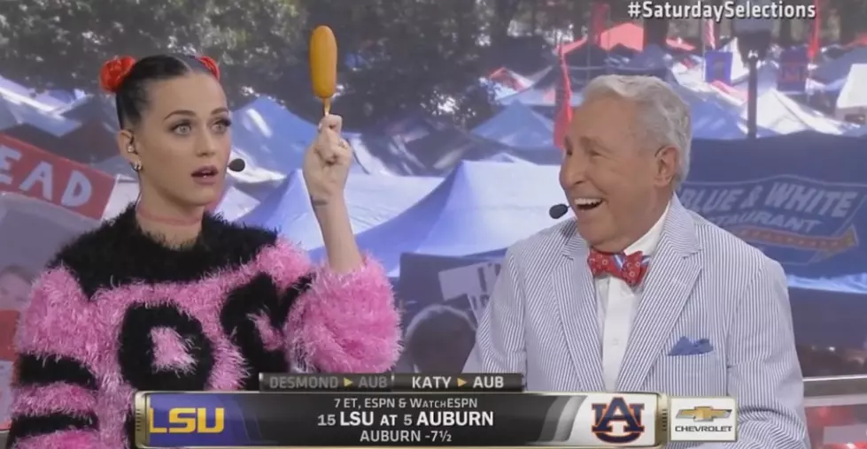 Katy Perry is Adorable as Guest Picker on College GameDay, Hates on LSU