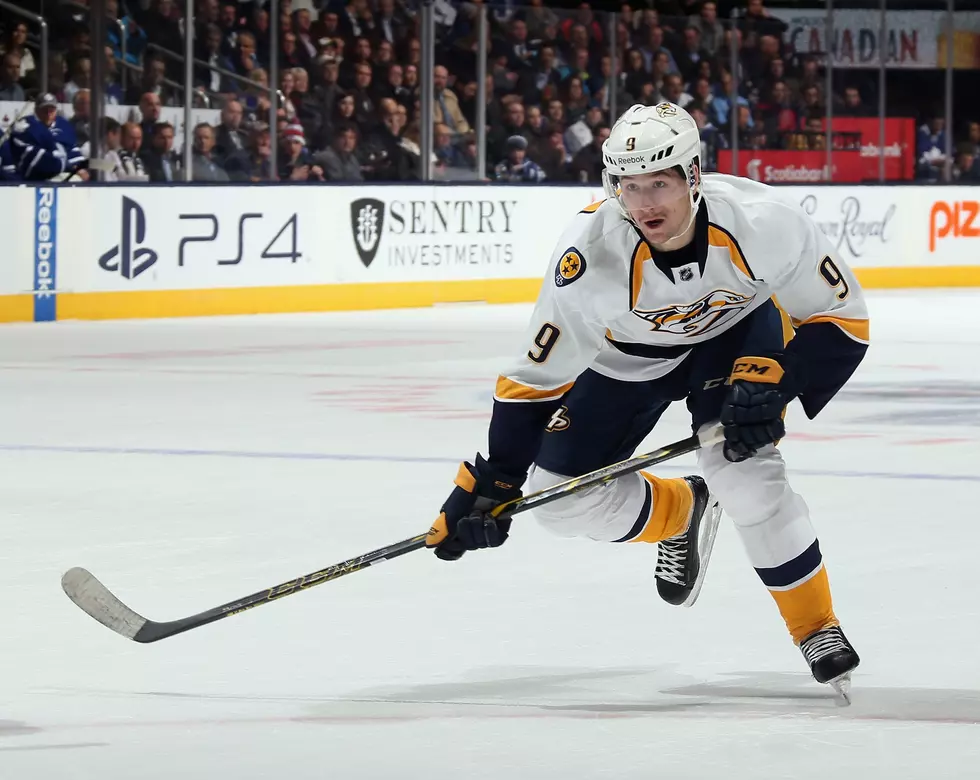 Filip Forsberg Nearly Smashes His Face While Blocking a Shot