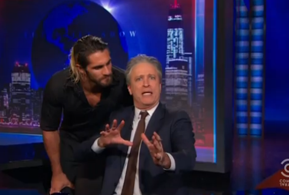Watch Seth Rollins Invade The Daily Show With Jon Stewart
