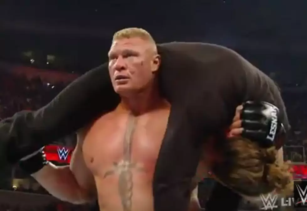 Brock Lesnar Goes Crazy On RAW