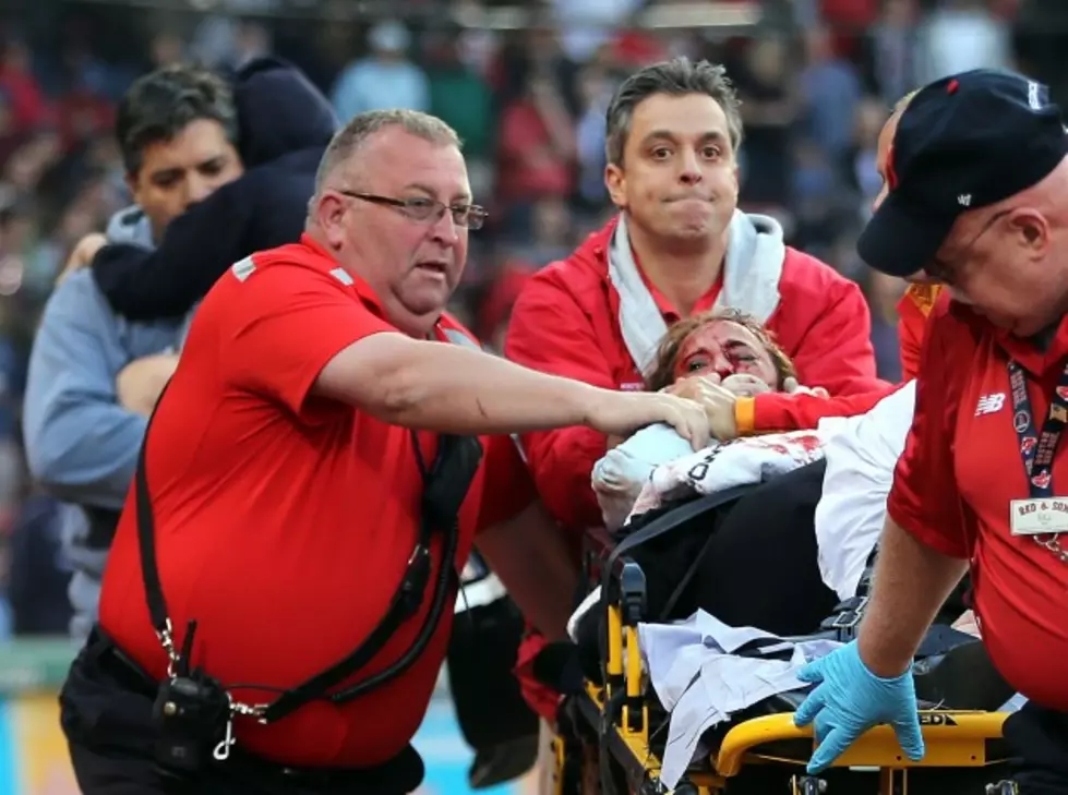 Woman at Fenway Park Bloodied and Stretchered off After Hit by Broken Bat