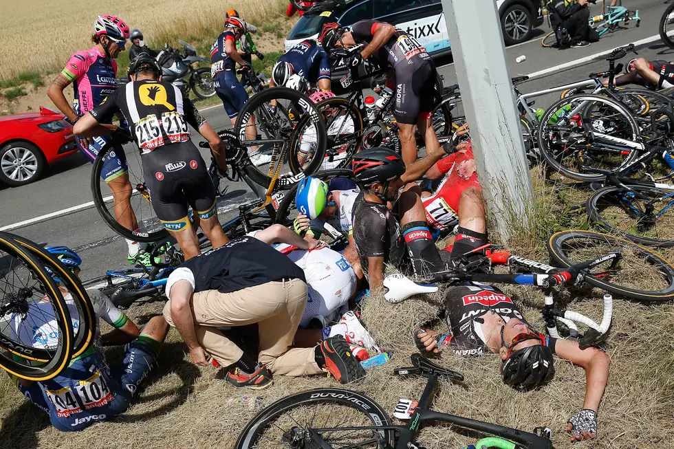Tour de France Third Stage Delayed After Two Bad Crashes [VIDEO]
