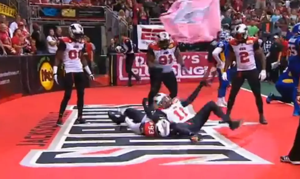 Watch an Arena Football Team Celebrate a Touchdown by Doing ‘The People’s Elbow’