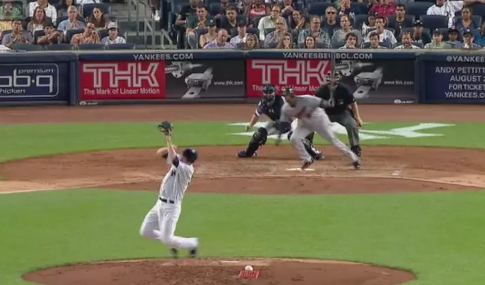 Yankees Pitcher Bryan Mitchell Takes a Line Drive to the Face