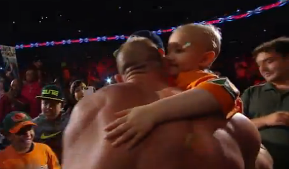 Sting and John Cena Greet a 7 Year Old Cancer Survivor