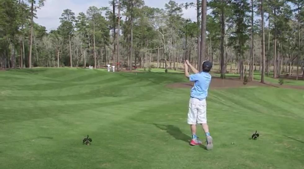 11 Year Old Hits Hole In One as He Plays With Tiger Woods 