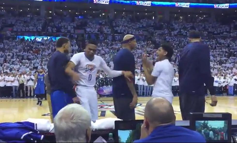 Watch Mavericks Players Interrupt Russell Westbrook Pregame Dance