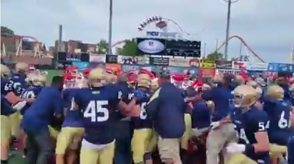 Fight Breaks Out During NYPD-FDNY Football Game