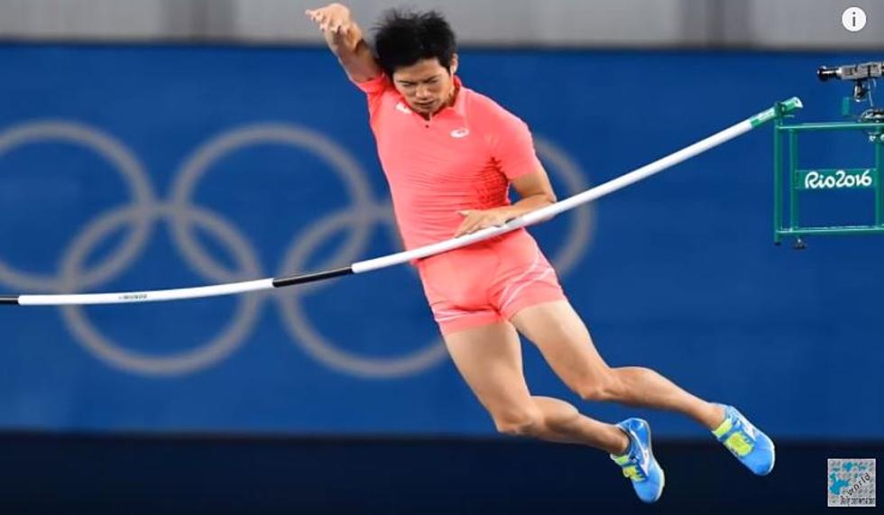 Japanese Olympic Pole Vaulter Struck in Penis