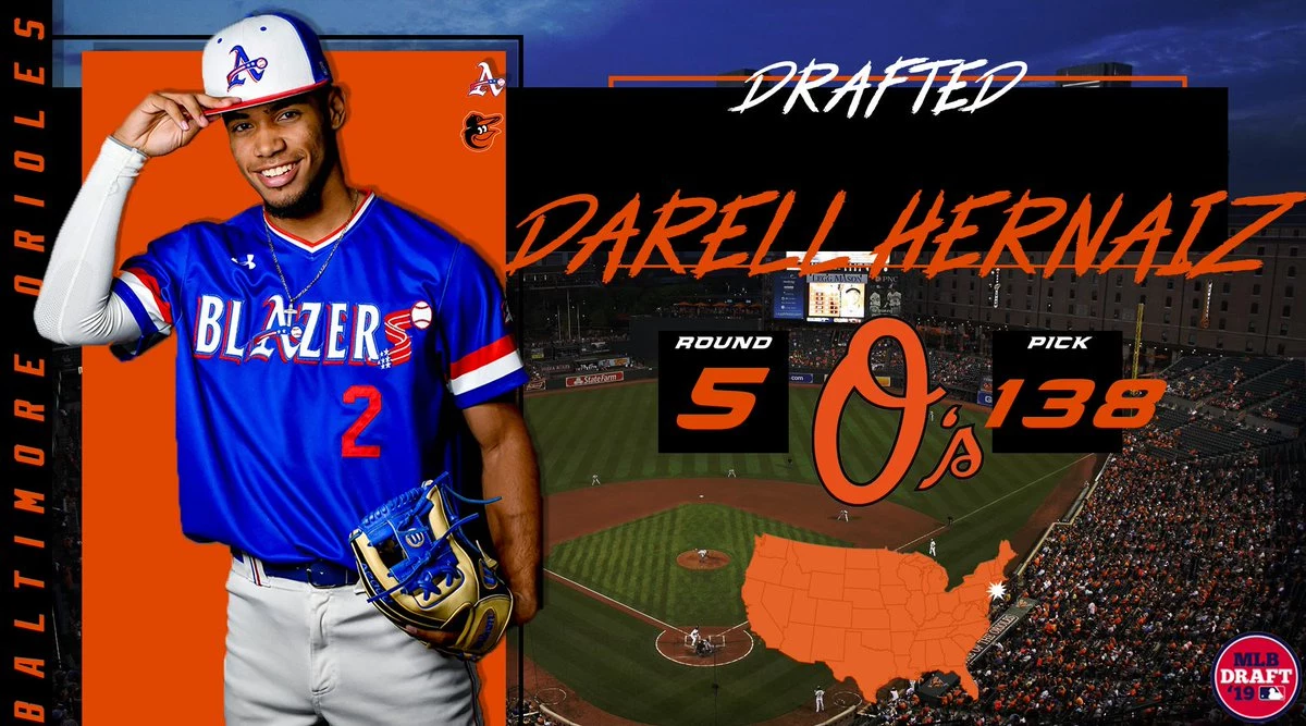 Orioles Draft Americas Shortstop Darell Hernaiz in Fifth Round