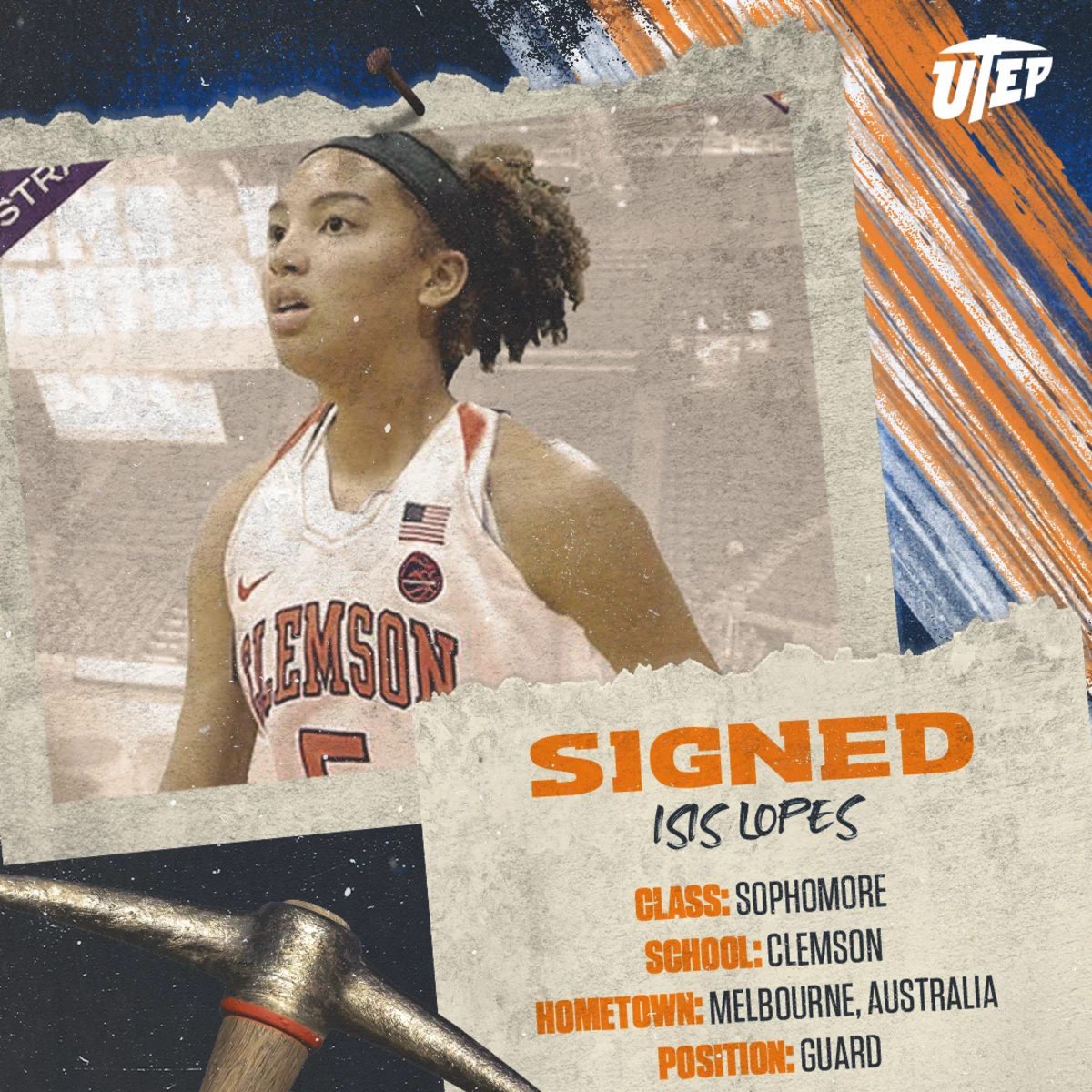 Ex-Clemson Guard Isis Lopes Transfers UTEP Women's Basketball