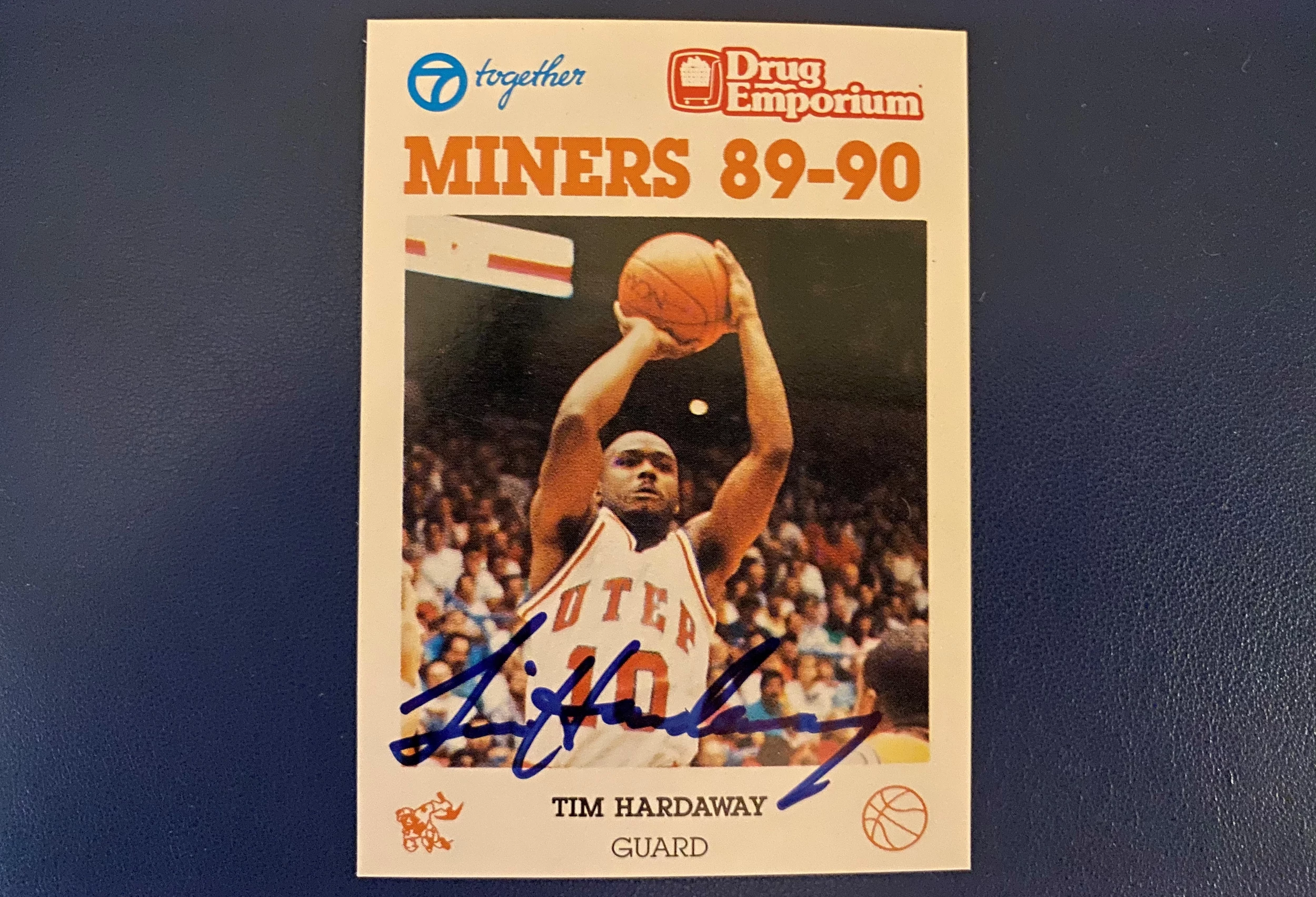 TIM HARDAWAY UTEP Miners White College Basketball Jersey Gift Any Size 