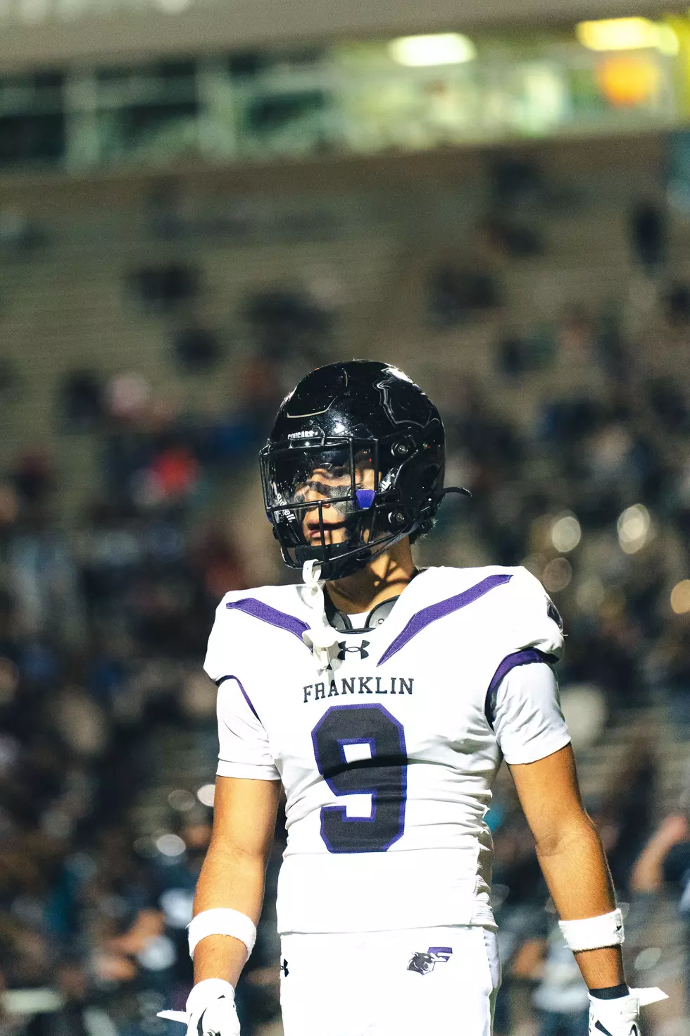 Franklin WR Santiago Perez is one of the only returners for the Cougars. // Photo by Zay Galindo