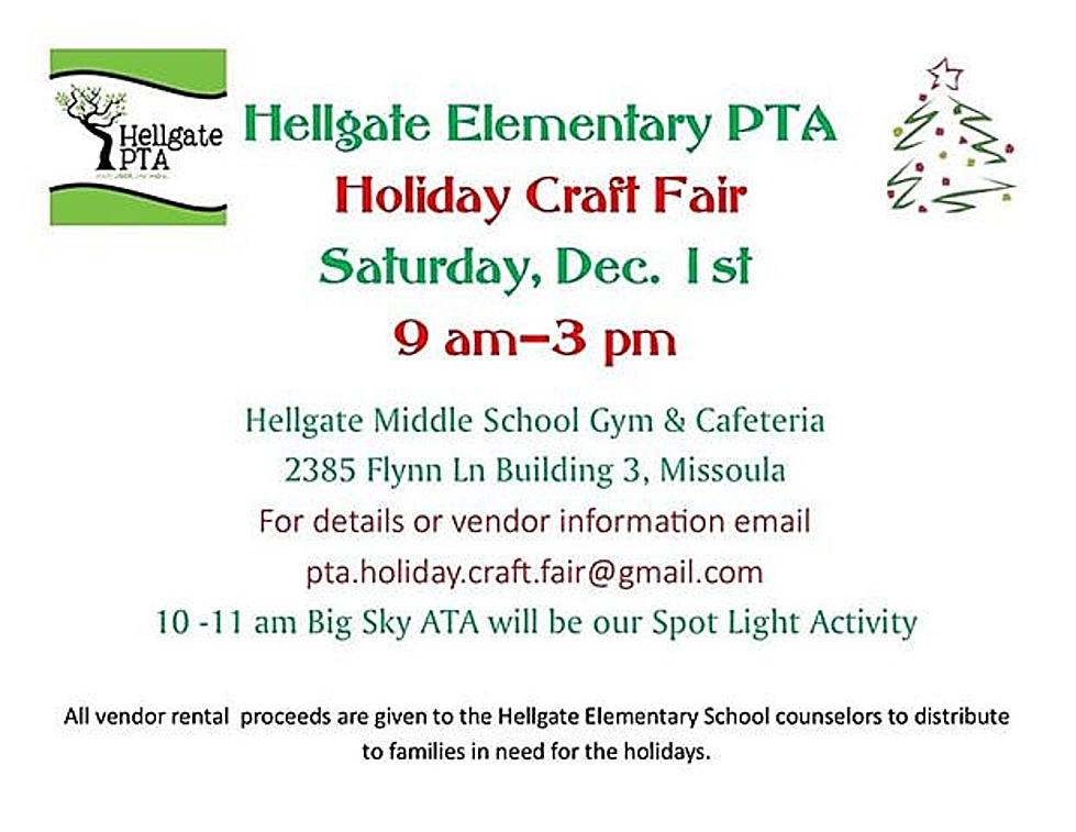 Hellgate Elementary PTA Holiday Craft Fair on Saturday