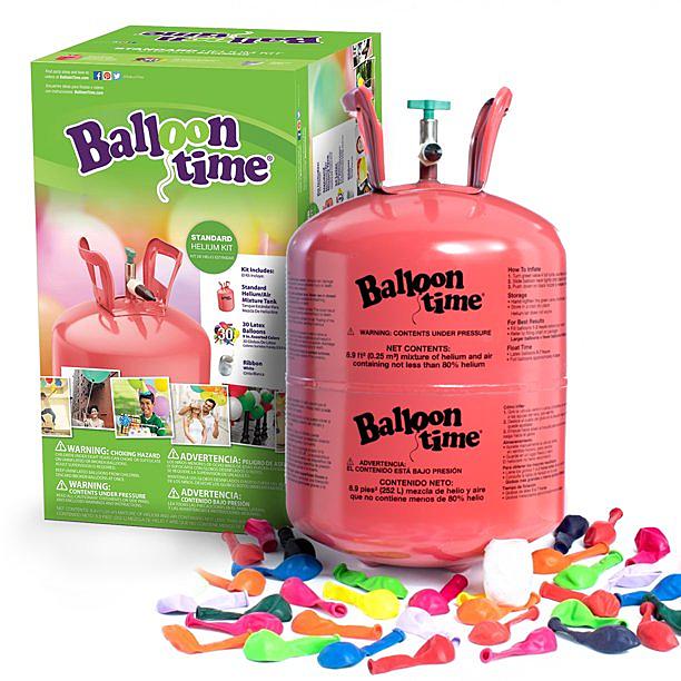 World of Confectioners - Helium for balloons disposable container 250  without balloons - FOLATHEL - Helium on balloons - Celebrations and parties