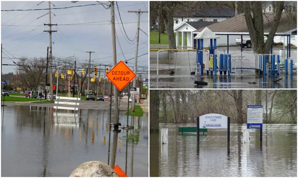 Spring Flooding Strikes Kalamazoo River at Comstock + Downtown Kalamazoo