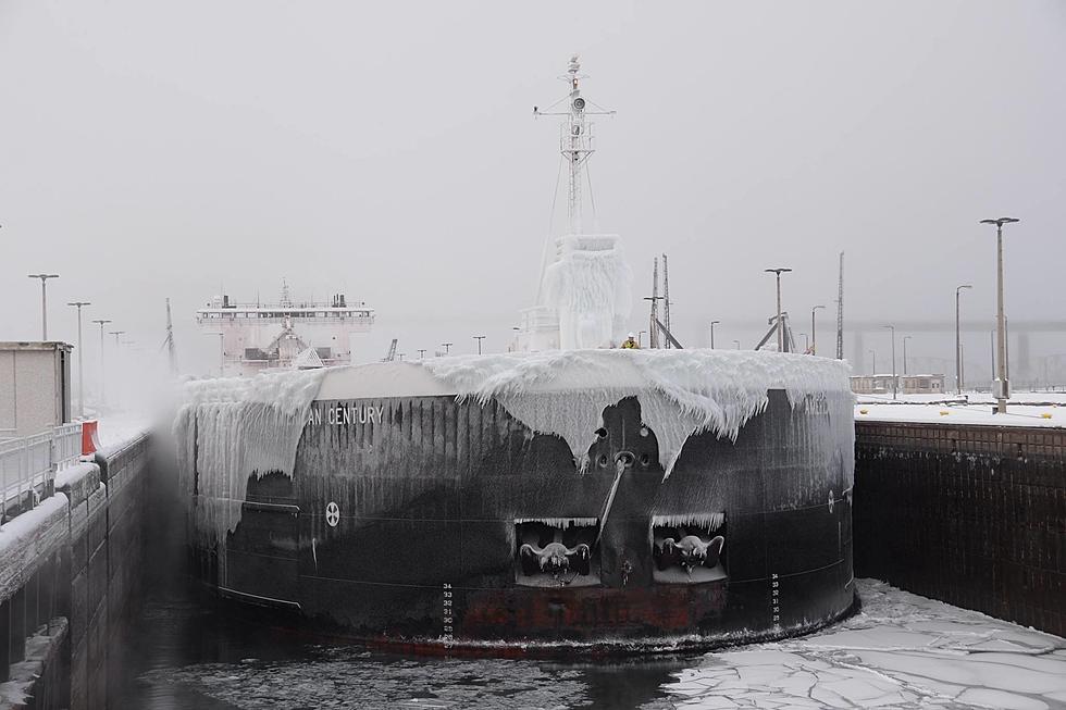 The Ice On This Ship Proves How Wild the Great Lakes can be in Winter