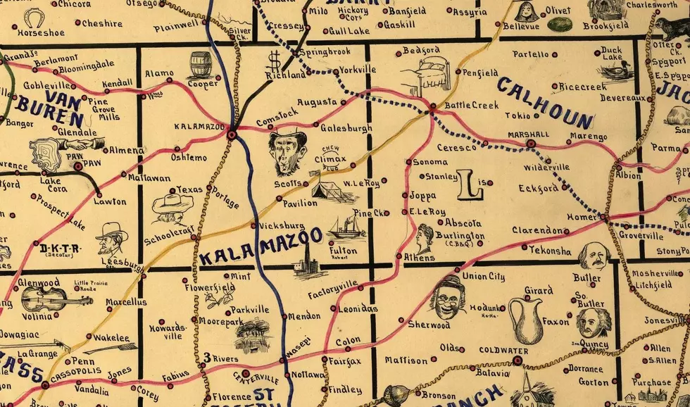 1897 Michigan Map