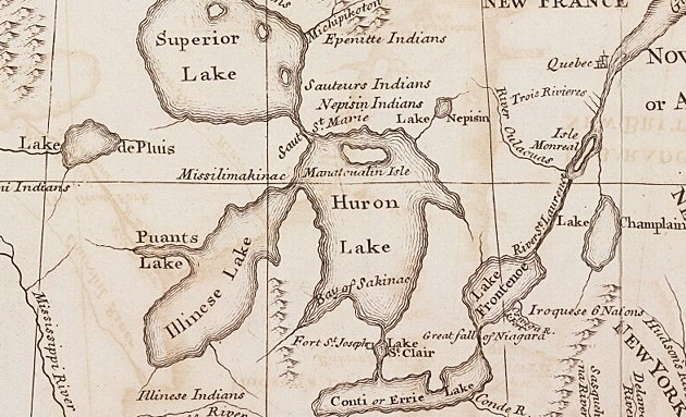 You&#8217;ll Almost Recognize Michigan in this 1742 Map