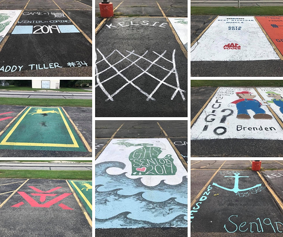 Senior Parking Only- Gobles High School Students Creatively Customize Their Parking Places