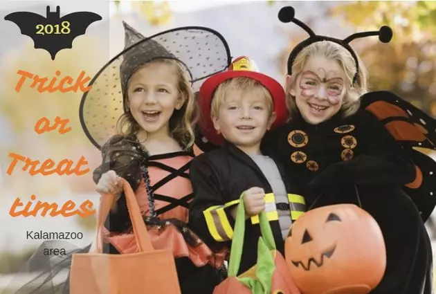 Halloween Trick or Treat Times in the Kalamazoo Area for 2018
