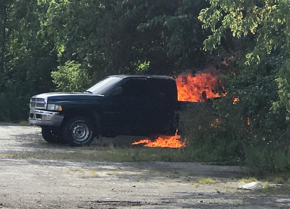 Truck Erupts Into Flames Behind Sprinkle Rd. Business In Portage