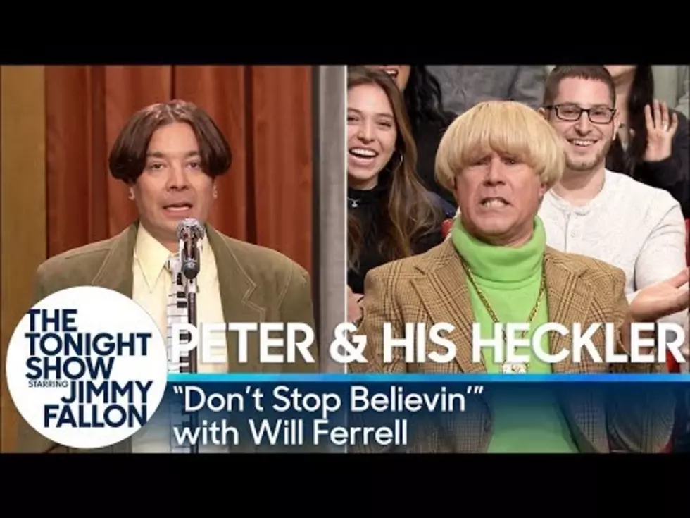 Jimmy Fallon Gets “Heckled” Singing “Don’t Stop Believin'”