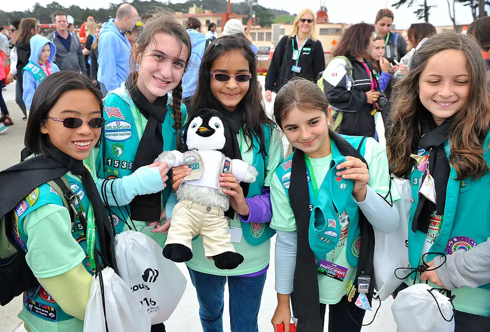 Girl Scouts Of The USA And National Park Service Host A Girl Scout Bridging Ceremony At The Golden Gate Bridge