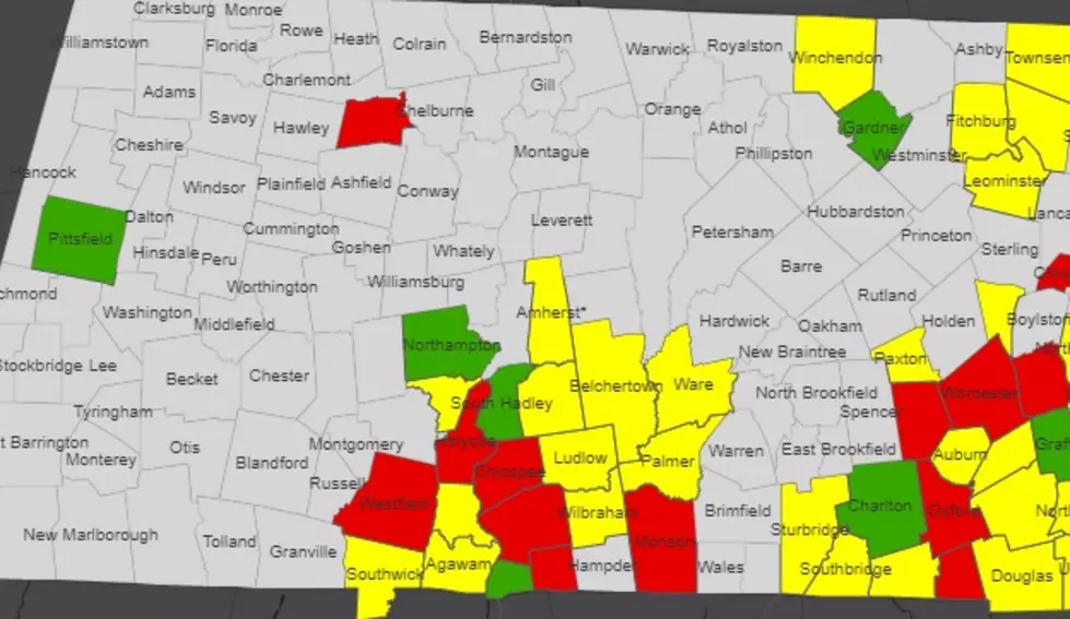 Revised DPH Map Shows 7 Western MA Cities As High Risk
