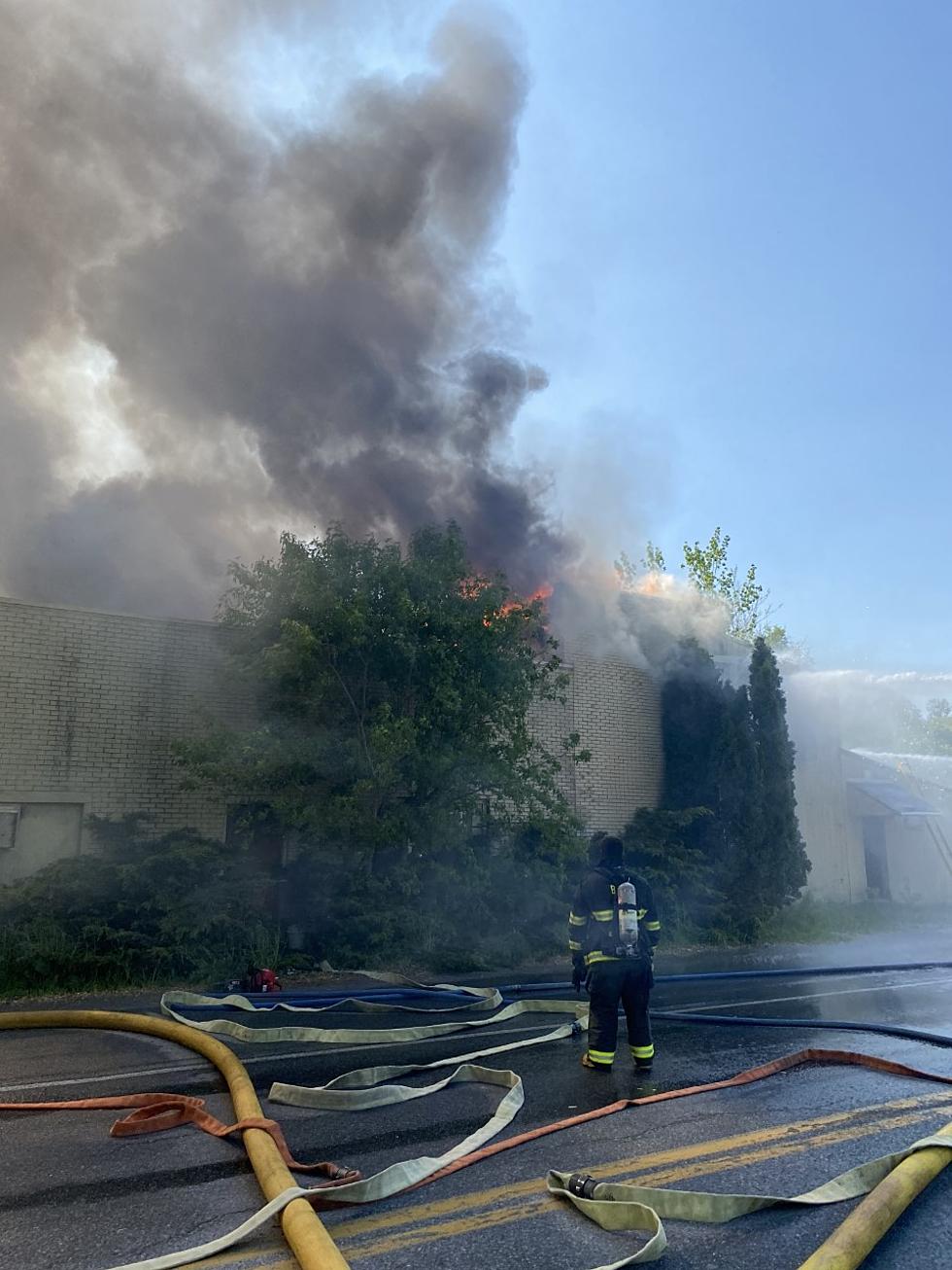 4 Alarm Fire At  The Former CTC Film Developing Business