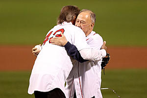 Jerry Remy throws out first pitch before Wild Card Game; Boston